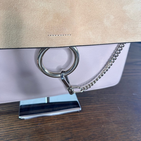 Authentic Chloé Faye Medium Shoulder Bag in Blush Pink NWOT - Picture 7 of 10